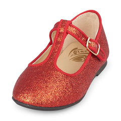 Toddler Girls Sparkle T-Strap Ballet Flat