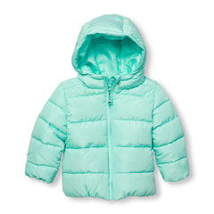 Toddler Girls Long Sleeve Hooded Puffer Jacket
