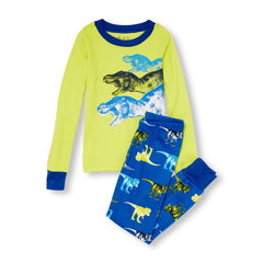 Boys Long Sleeve Triple T-Rex Graphic Top