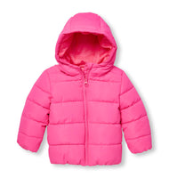 Toddler Girls Long Sleeve Hooded Puffer Jacket