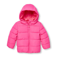 Toddler Girls Long Sleeve Hooded Puffer Jacket